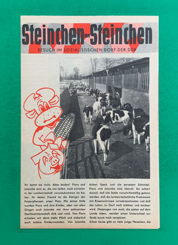 Original Mosaik Digedags Beilage Nr. 43 Besuch im sozialistischen Dorf der DDR Juni 1960 Kioskzustand