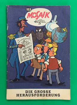 Original Mosaik Digedags Exportheft Nr. 153 Die große Herausforderung August 1969 Amerika-Serie Das Schiffsrennen