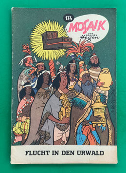 Original Mosaik der Digedags Nr. 174 Flucht in den Urwald Mai 1971 Amerika-Serie sammelwürdiger Zustand