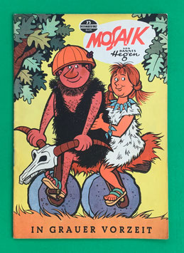 Original Mosaik Digedags Exportheft Nr. 73 In grauer Vorzeit Dezember 1962 Weltraum-Serie Evolutions-Kapitel