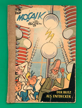 Original Mosaik der Digedags Nr. 32 Der Blitz als Entdecker Juli 1959 Weltraum-Serie