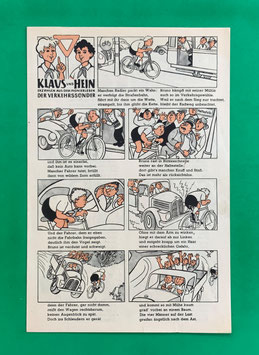 Original Mosaik Digedags Beilage Nr. 35 Der Verkehrssünder Oktober 1959