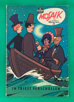 Original Mosaik der Digedags Nr. 87 In Triest verschollen Februar 1964 Erfinder-Serie