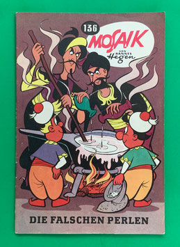 Original Mosaik Digedags Exportheft Nr. 136 Die falschen Perlen März 1968 Runkel-Serie Im Vorderen Orient