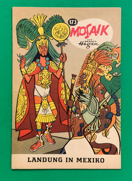 Original Mosaik der Digedags Nr. 173 Landung in Mexiko April 1971 Amerika-Serie
