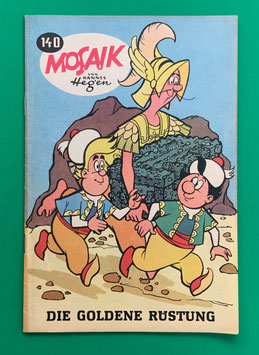 Original Mosaik der Digedags Nr. 140 Die goldene Rüstung Juli 1968 Runkel-Serie