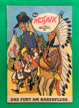 Original Mosaik der Digedags Nr. 166 Das Fort am Bärenfluß September 1970 Amerika-Serie