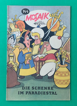 Original Mosaik der Digedags Nr. 144 Die Schenke im Paradiestal November 1968 Runkel-Serie exzellenter Zustand mit Abostempel