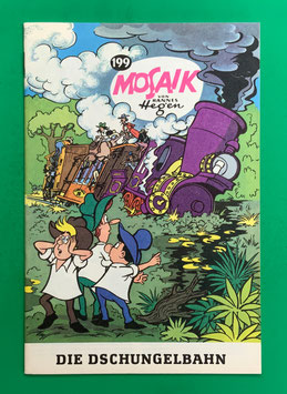 Original Mosaik Digedags Exportheft Nr. 199 Die Dschungelbahn Juni 1973 Amerika-Serie Panama-Kapitel