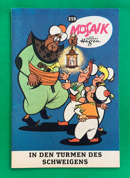 Original Mosaik der Digedags Nr. 219 In den Türmen des Schweigens Februar 1975 Orient-Serie