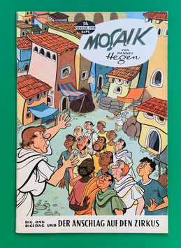 Original Mosaik Digedags Exportheft Nr. 14 Der Anschlag auf den Zirkus Januar 1958 Römer-Serie Zirkus-Kapitel
