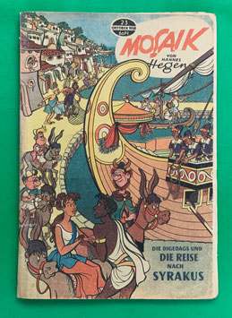 Original Mosaik der Digedags Nr. 23 Die Reise nach Syrakus Oktober 1958 Römer-Serie