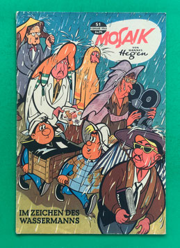Original Mosaik der Digedags Nr. 51 Im Zeichen des Wassermanns Februar 1961 Weltraum-Serie
