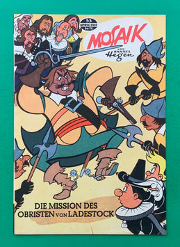 Original Mosaik der Digedags Nr. 53 Die Mission des Obristen von Ladestock April 1961 Erfinder-Serie
