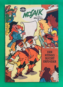 Original Mosaik der Digedags Nr. 55 Der König sucht Erfinder Juni 1961 Erfinder-Serie