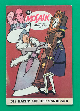 Original Mosaik Digedags Exportheft Nr. 156 Die Nacht auf der Sandbank November 1969 Amerika-Serie Das Schiffsrennen