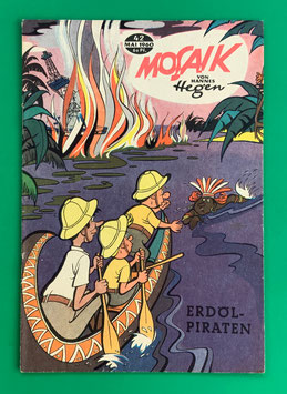 Original Mosaik der Digedags Nr. 42 Erdölpiraten Mai 1960 Weltraum-Serie