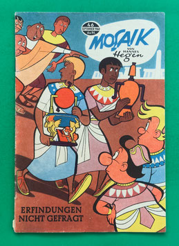 Original Mosaik der Digedags Nr. 46 Erfindungen nicht gefragt September 1960 Erfinder-Serie