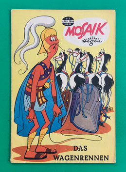 Original Mosaik der Digedags Nr. 113 Das Wagenrennen April 1966 Runkel-Serie