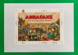 Mosaik Abrafaxe Briefmarkenblock Abrafaxe und die Welt der Bücher PIN AG