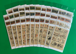 Original Mosaik Digedags komplette Beilagen-Sammlung der Digedags von Nr. 25 bis 70 Jahre 1958 bis 1962 in sehr gutem Zustand