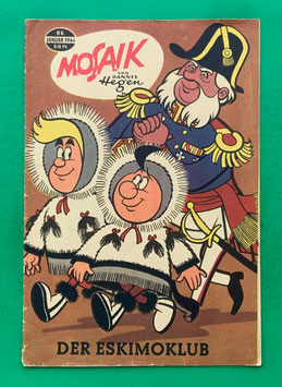 Original Mosaik der Digedags Nr. 86 Der Eskimoklub Januar 1964 Erfinder-Serie
