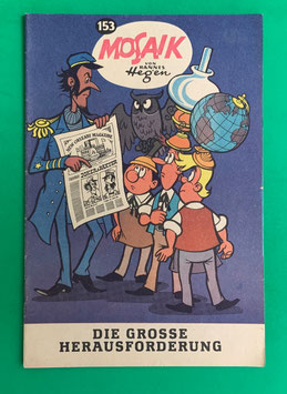 Original Mosaik der Digedags Nr. 153 Die große Herausforderung August 1969 Amerika-Serie