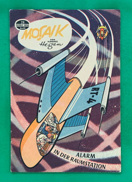 Original Mosaik der Digedags Nr. 28 Alarm in der Raumstation März 1959 Weltraum-Serie