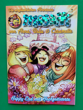 Original Mosaik Anna, Bella & Caramella Nr. 9 Happy End mit Hochzeitstorte 2011 im neuwertigen Zustand