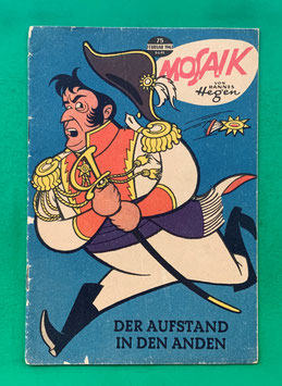 Original Mosaik der Digedags Nr. 75 Der Aufstand in den Anden Februar 1963 Erfinder-Serie