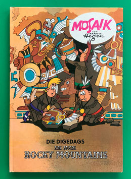 Mosaikbuch Digedags Amerika-Serie Band 4 Die Digedags in den Rocky-Mountains 1. Auflage 1975 Export Weltkreis-Verlags-GmbH-Dortmund Nr. 170-175