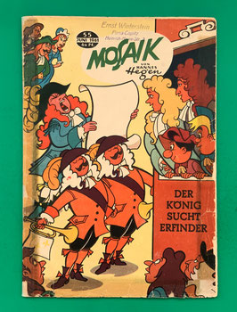 Original Mosaik der Digedags Nr. 55 Der König sucht Erfinder Juni 1961 Erfinder-Serie