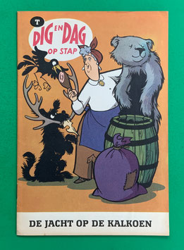 Original Mosaik Digedags Exportheft Holland holländisch Dig en Dag op stap Buchstabe T Nr. 171 De jacht op de kalkoen Februar 1971 Amerika-Serie