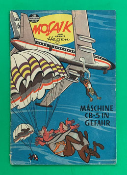 Original Mosaik der Digedags Nr. 38 Maschine CB-5 in Gefahr Januar 1960 Weltraum-Serie