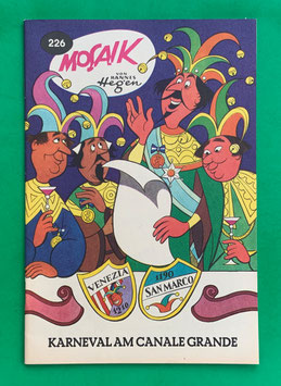 Original Mosaik der Digedags Nr. 226 Karneval am Canale Grande September 1975 Runkel-Nachdruck