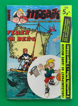 Mosaik Abrafaxe Jubiläumspaket 40 Jahre Sammelpaket mit den Heften 216 und 217 sowie einem Sticker