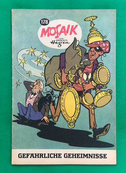 Original Mosaik der Digedags Nr. 178 Gefährliche Geheimnisse September 1971 Amerika-Serie