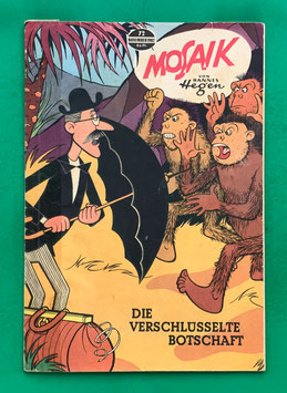 Original Mosaik der Digedags Nr. 72 Die verschlüsselte Botschaft November 1962 Weltraum-Serie