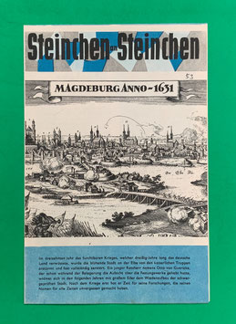 Original Mosaik Digedags Beilage Nr. 53 Magdeburg Anno-1631 April 1961