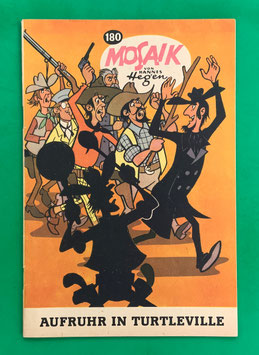 Original Mosaik der Digedags Nr. 180 Aufruhr in Turtleville November 1971 Amerika-Serie