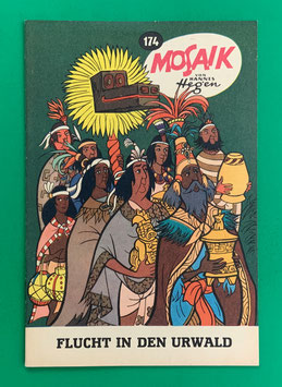 Original Mosaik Digedags Nr. 174 Flucht in den Urwald Mai 1971 Amerika-Serie