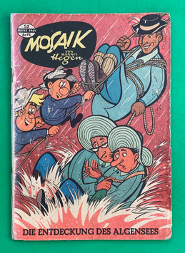 Original Mosaik der Digedags Nr. 52 Die Entdeckung des Algensees März 1961 Weltraum-Serie
