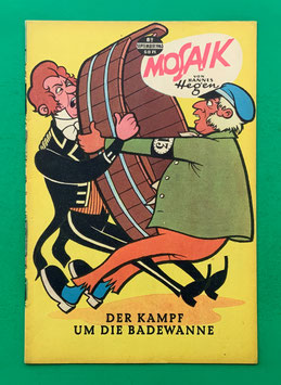 Original Mosaik der Digedags Nr. 82 Der Kampf um die Badewanne September 1963 Erfinder-Serie