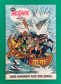 Original Mosaik Digedags Nr. 190 Der Angriff auf die Insel September 1972 Amerika-Serie