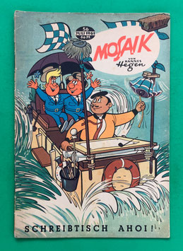Original Mosaik der Digedags Nr. 56 Schreibtisch Ahoi! Juli 1961 Weltraum-Serie