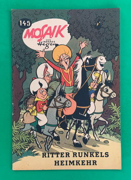 Original Mosaik der Digedags Nr. 145 Ritter Runkels Heimkehr Dezember 1968 Runkel-Serie