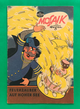 Original Mosaik der Digedags Nr. 94 Feuerzauber auf hoher See September 1964 Runkel-Serie
