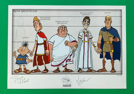 Mosaik Abrafaxe Grafik-Sheet Römer Serie signiert und auf 50 Stück limitiert