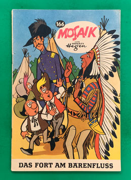 Original Mosaik der Digedags Nr. 166 Das Fort am Bärenfluß September 1970 Amerika-Serie