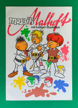 Mosaik Abrafaxe Mosaik-Malheft mit lustigen Basteltips 1986, 1987, 1988